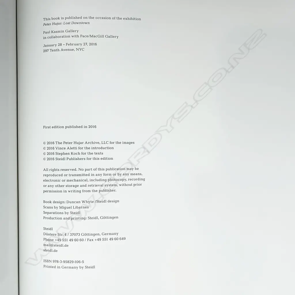 PETER HUJAR: LOST DOWNTOWN Image 1++